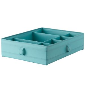 باکس کشوی آبی فیروزه ای ایکیا SKUBB