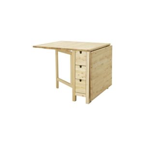 میز چوبی غذاخوری تاشوی خودرنگ ایکیا NORDEN