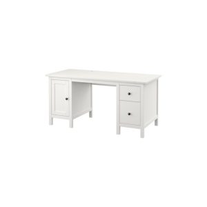 میز تحریر سفید 155x65 ایکیا HEMNES