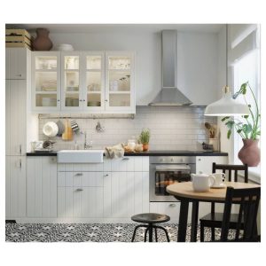 میز گرد مشکی خودرنگ ایکیا GAMLARED